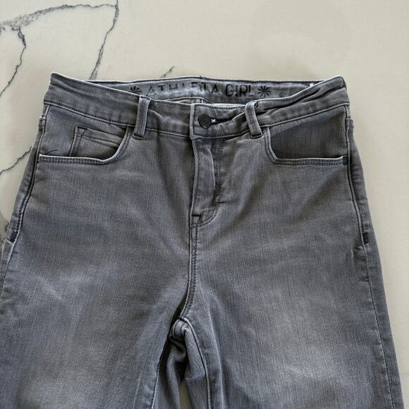 Athleta Girl Grey Skinny Jeans - Size 14 - Adjustable Waist - Picture 3 of 6